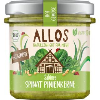 BIO Sabines Spinat Pinienkerne Brotaufstrich