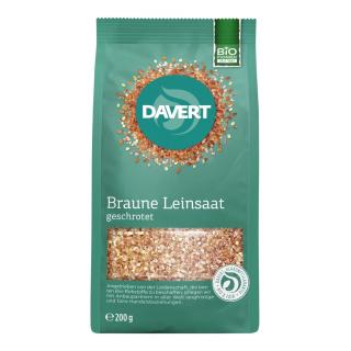 BIO Braune Leinsaat geschrotet
