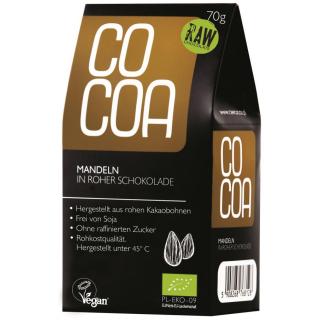 BIO Mandeln in roher Schokolade
