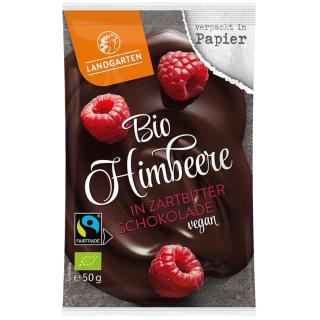 BIO Himbeere in Zartbitter Schokolade