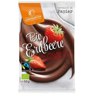 BIO Erdbeer in Vollmilchschokolade