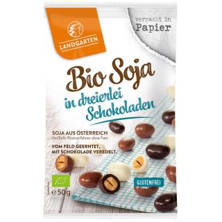 BIO Soja in dreierlei Schokolade