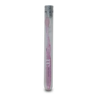 Zahnbürste Silber pink