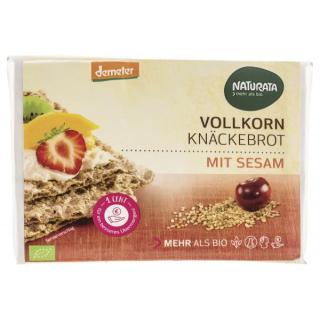 BIO Vollkorn Knäckebrot mit Sesam