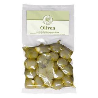 BIO Oliven grün mit Knoblauch gefüllt