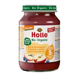 BIO Apfel mit Heidelbeere